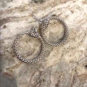 Gucci Silver horsebit earrings